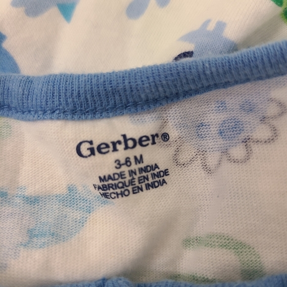 Gerber Cotton Baby Sleepers Size 3-6 Months - Picture 7 of 7